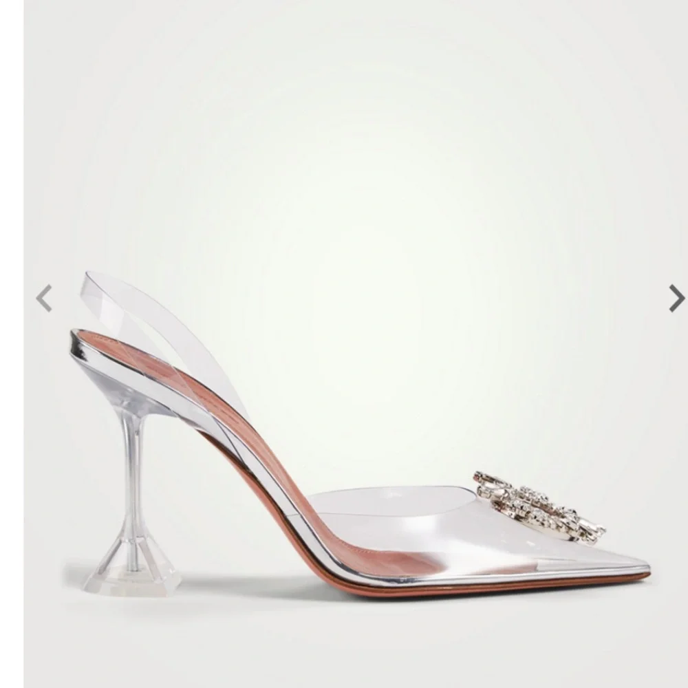 AMINA MUADDI Authentic Begum PVC Slingback Pumps in Transparent - Picture 2 of 16